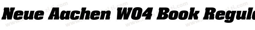Neue Aachen W04 Book Regular字体转换